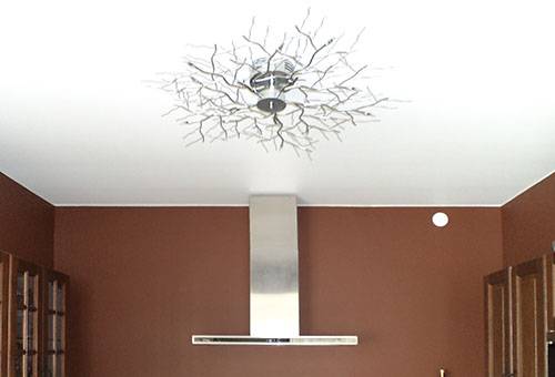 Soffitto teso opaco in cucina