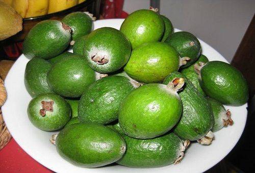 feijoa on a plate