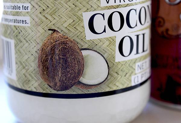 Vasetto di olio di cocco