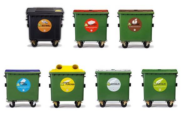 trash containers