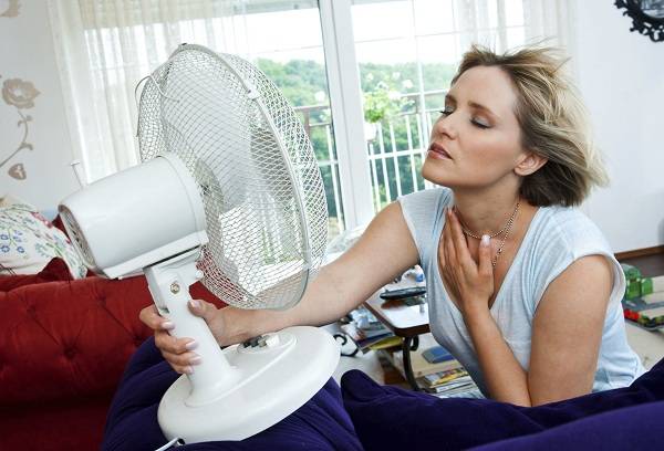 ragazza di fronte a un fan