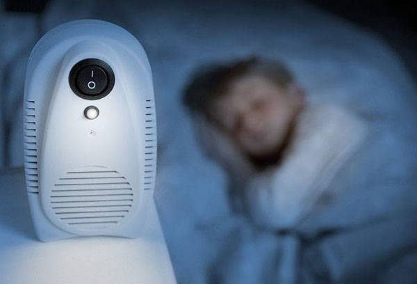 Ionizzatore nella camera da letto di un bambino