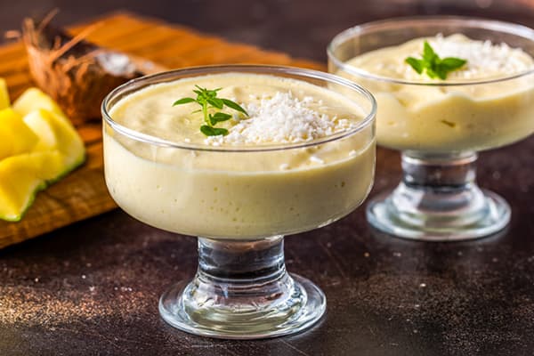 Mousse di mango e cocco