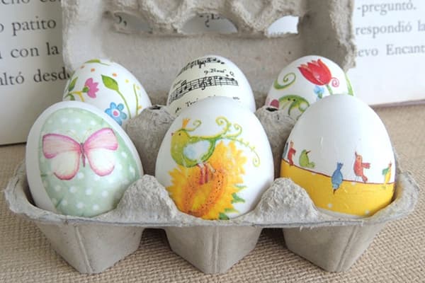 Decoupage Easter Eggs