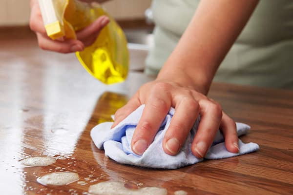 Polished worktop care