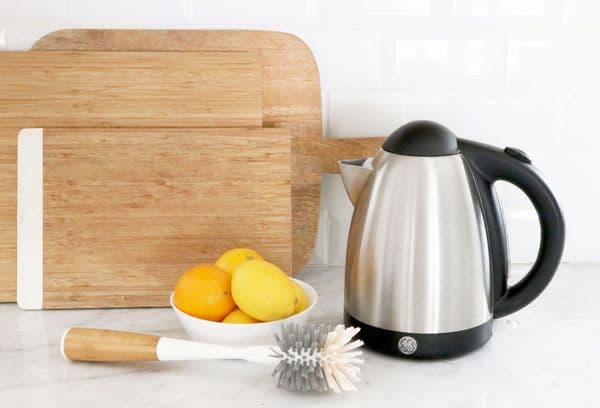 electric kettle on the table