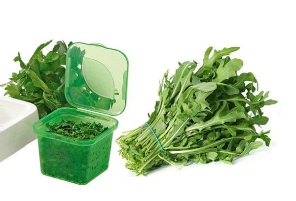 Foglie di rucola fresche