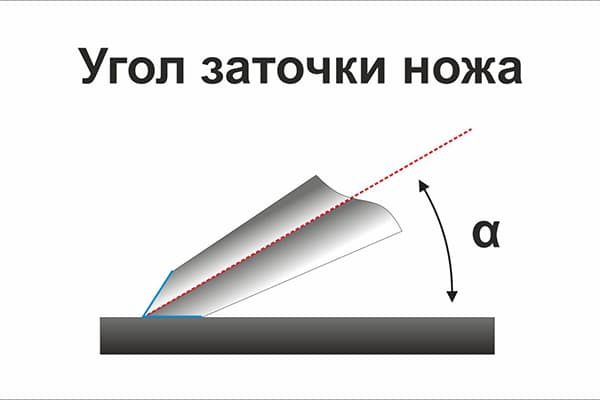 Angolo di affilatura del coltello standard