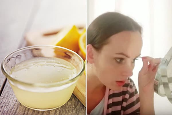 Rimozione sopracciglia Succo di limone